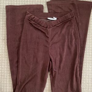 Brown wide leg pants